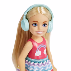 Barbie Dreamhouse Adventures Chelsea Doll and Accessories, Small Doll Travel Set with Puppy and 6 Pieces