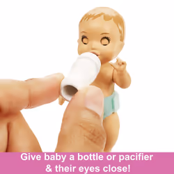 Barbie Skipper Babysitters Inc. Skipper Babysitters Playset with Skipper Doll, Baby Doll with Sleepy Eyes, Crib and Accessories - Additional view 4