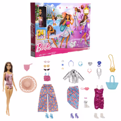 Barbie Fashionistas ADVENT CALENDAR, Fashion doll, Female, 3 yr(s), Girl, 320 mm, Multicolour