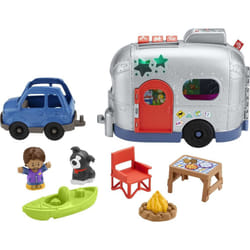 Fisher-Price Little People Toddler Playset Light-Up Learning Camper Toy with Smart Stages  Figures & Accessories for Ages 1+ Years