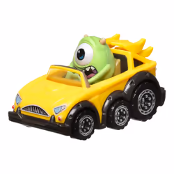 Hot Wheels Racer Verse RACERVERSE Mike Wazowski Vehicle, Racing vehicle, 3 yr(s), Plastic, Black, Green, Yellow