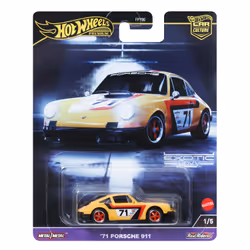 Hot Wheels Car Culture '71 Porsche 911, Car, 3 yr(s), Metal, Plastic, Black, Red, Yellow