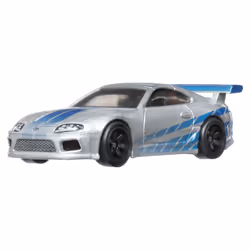 Hot Wheels Fast & Furious Toyota Supra, Car, 3 yr(s), Metal, Plastic, Blue, Silver