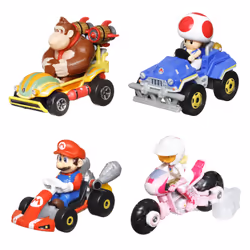 Hot Wheels Nintendo + Illumination's The Super Mario Bros. Movie 4-Pack, Vehicle set, 3 yr(s), Plastic, Multicolour