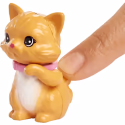 Barbie Pets and Accessories  Interactive Kitty Playset with Moving Paw