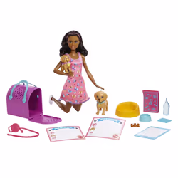 Barbie Pup Adoption Doll and Accessories, Fashion doll, Female, 3 yr(s), Girl, 290 mm, Multicolour