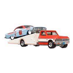 Hot Wheels Car Culture: Team Transport '72 Chevy Ramp Truck & '61 Impala