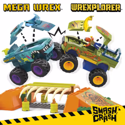 MEGA Hot Wheels Smash 'n Crash -Wrex Boneyard Stunt Course - Additional view 4