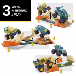 MEGA Hot Wheels Smash 'n Crash -Wrex Boneyard Stunt Course - Additional view 6