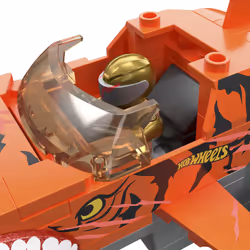 MEGA Hot Wheels Smash n Crash Tiger Shark Chomp Course