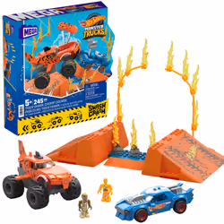 MEGA Hot Wheels Smash n Crash Tiger Shark Chomp Course - Additional view 7