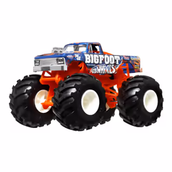 Hot Wheels Monster Trucks Oversized BIGFOOT 4x4x4 Vehicle, Monster truck, 3 yr(s), Blue, Red