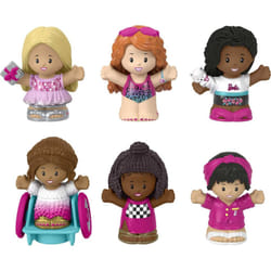 Fisher-Price Little People Barbie Toddler Toys Figure 6 Pack for Presc