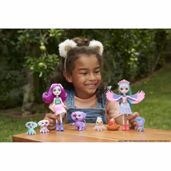 Enchantimals City Tails MAIN STREET DESSA DALMATION FAMILY Dolls