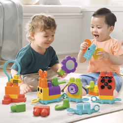 MEGA BLOKS Move 'n Groove Caterpillar, Building set, 1 yr(s), Plastic, 30 pc(s), 928.1 g