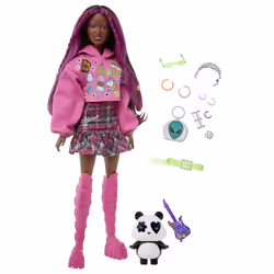 Barbie Extra Doll, Fashion doll, Female, 3 yr(s), Boy/Girl, 285 mm, Multicolour