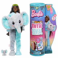Barbie Cutie Reveal Jungle Series Doll, Fashion doll, Female, 3 yr(s), Boy/Girl, 303 mm, Multicolour