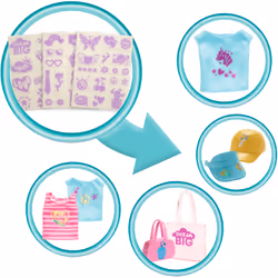 Barbie Make & Sell Boutique Playset with Brunette Doll, Foil Design Tools, Clothes & Accessories, Doll shop, 5 yr(s)
