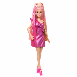 Barbie Totally Hair Fun & Fancy Doll and Accessories, Fashion doll, Female, 3 yr(s), Girl, 298 mm, Multicolour