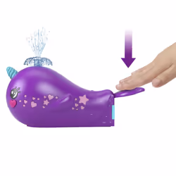Polly Pocket SPARKLE COVE ADVENTURE NARWHAL ADVENTURER Boat, 4 yr(s)