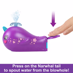 Polly Pocket SPARKLE COVE ADVENTURE NARWHAL ADVENTURER Boat - Additional view 5