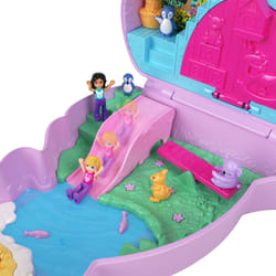 Polly Pocket Mama and Joey Kangaroo Purse Compact Playset with 2 Micro Dolls and Accessories