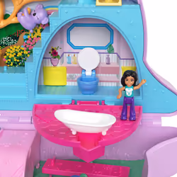 Polly Pocket Mama and Joey Kangaroo Purse Compact Playset with 2 Micro Dolls and Accessories