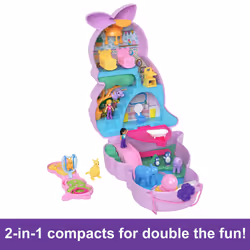 Polly Pocket Mama and Joey Kangaroo Purse Compact Playset with 2 Micro Dolls and Accessories - Additional view 6