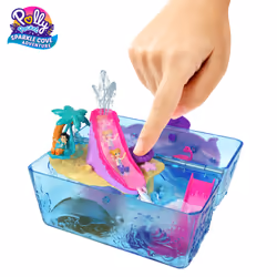 Polly Pocket SPARKLE COVE ADVENTURE ISLAND TREASURE CHEST