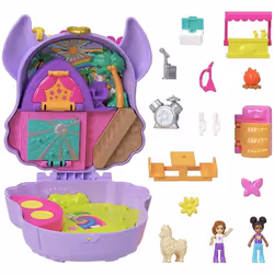 Polly Pocket CAMP ADVENTURE Llama Compact, Action/Adventure, 4 yr(s), Multicolour, Plastic