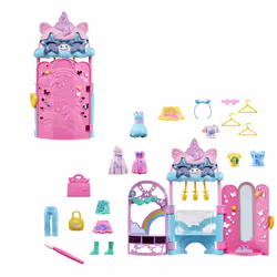 Polly Pocket Glam It Up Style Studio Playset