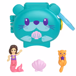 Polly Pocket Pet Connects Compact Otter, Doll playset, 4 yr(s)