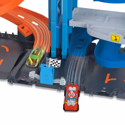 Hot Wheels City Transforming Race Tower Playset, Track Set with 1 Toy Car - Additional view 4