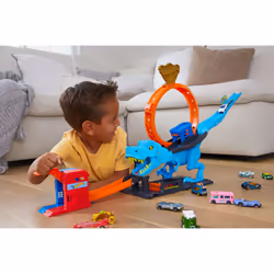 Hot Wheels City T-Rex Chomp Down, playset, Vehicle & track set, 4 yr(s), Plastic, Multicolour