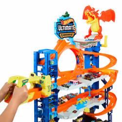Hot Wheels City Ultimate Garage Playset from “Let’s Race” with 2 Toy Cars & Storage for 50+ Cars - Additional view 4
