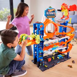 Hot Wheels City Ultimate Garage Playset from “Let’s Race” with 2 Toy Cars & Storage for 50+ Cars - Additional view 6