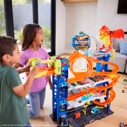 Hot Wheels City Ultimate Garage Playset from “Let’s Race” with 2 Toy Cars & Storage for 50+ Cars - Additional view 7