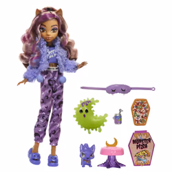 Monster High Creepover Party Clawdeen Wolf, Fashion doll, Female, 4 yr(s), Boy/Girl, 270 mm, Multicolour