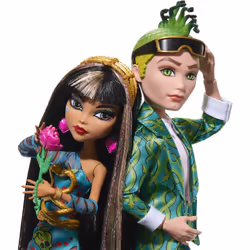 Monster High Howliday Love Edition Dolls, Cleo De Nile & Deuce Gorgon Collector 2-Pack with Valentine's Accessories & Displayable Packaging
