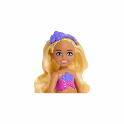 Mermaid Chelsea Doll with Wavy Blond Hair and Ombre Tail, Mermaid Toys, Headband Accessory