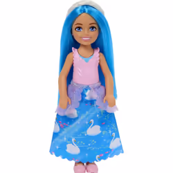 Barbie Dreamtopia Chelsea Royal Small Doll with Blue Hair  White Headb