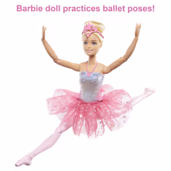 Barbie Dreamtopia Twinkle Lights Ballerina Doll, Blonde with Light-Up Feature Wearing Headband & Tutu - Additional view 4