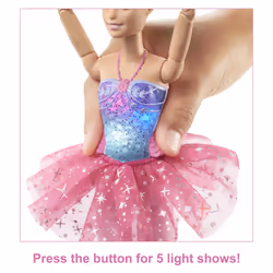 Barbie Dreamtopia Twinkle Lights Ballerina Doll, Blonde with Light-Up Feature Wearing Headband & Tutu - Additional view 5