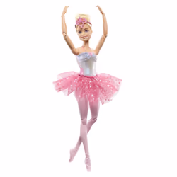 Barbie Dreamtopia Twinkle Lights Ballerina Doll, Blonde with Light-Up Feature Wearing Headband & Tutu - Additional view 7
