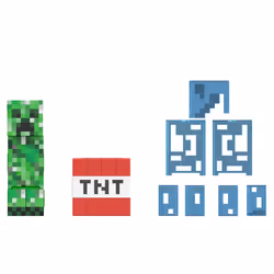 Minecraft DIAMOND LEVEL Creeper, 6 yr(s), Multicolour, Plastic