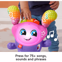 Fisher-Price Baby & Toddler Learning Toy DJ Bouncin Star with Music Li