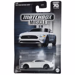 Matchbox 2019 Ford Mustang Coupe White 1/6