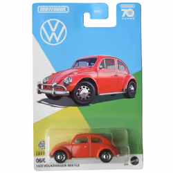 Matchbox 1962 Volkswagen Beetle, red
