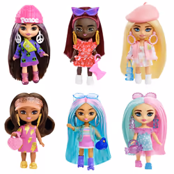 Barbie Extra Mini Minis Doll Assortment, Fashion doll, Female, 3 yr(s), Girl, 82.7 mm, Assorted colours
