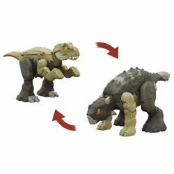 Jurassic World FIERCE CHANGERS DOUBLE DANGER Tyrannosaurus Rex & Ankylosaurus